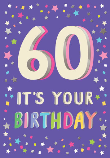 Picture of 60 ITS YOUR BIRTHDAY CARD